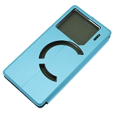 Чехол книжка STYLISH для INFINIX GT20 Pro, экокожа, визитница, цвет голубой