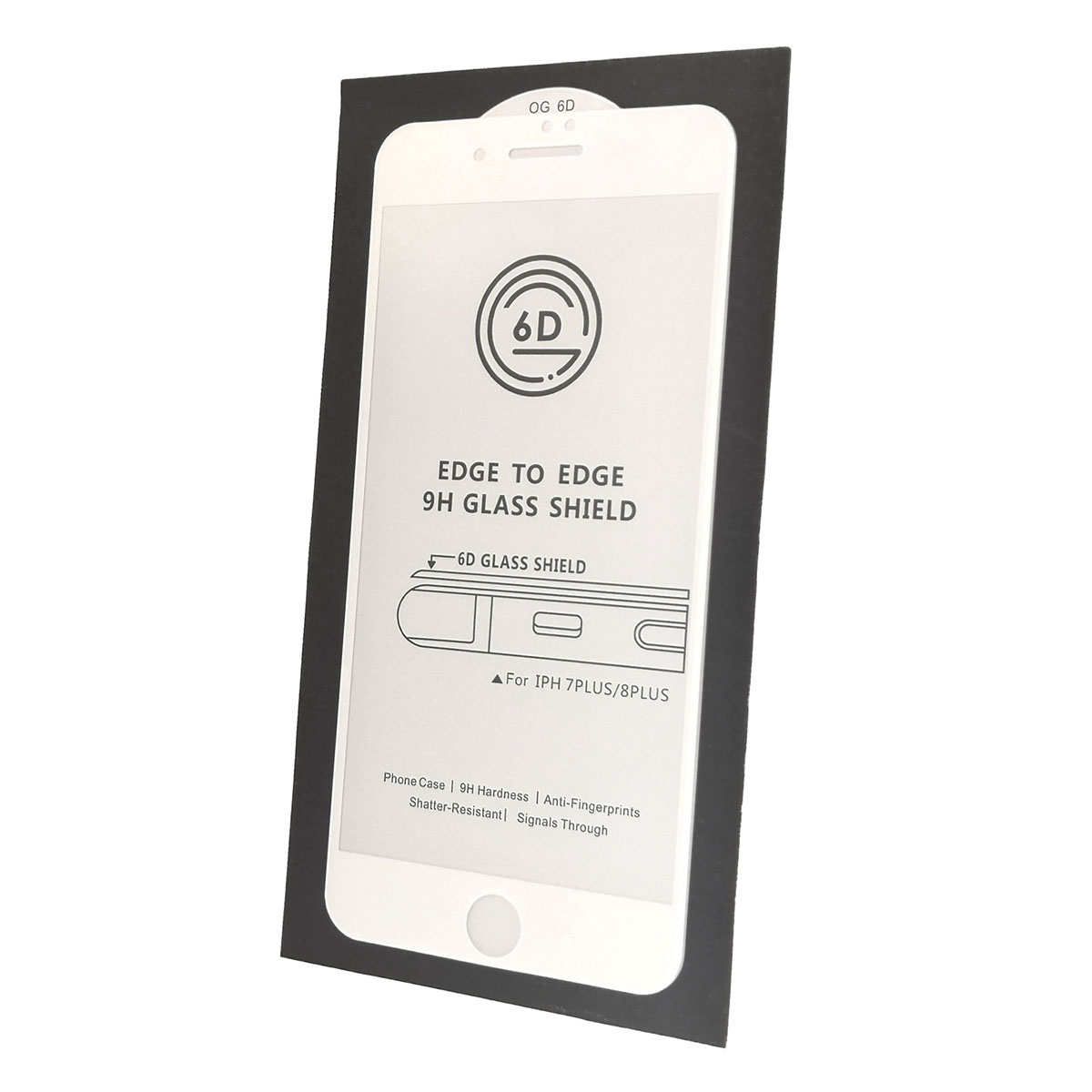 Защитное стекло 6D G-Rhino для APPLE iPhone 7 Plus, iPhone 8 Plus, цвет окантовки белый
