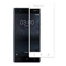 Защитное стекло 2D Full glass для Nokia 2 /тех.пак/ белый.