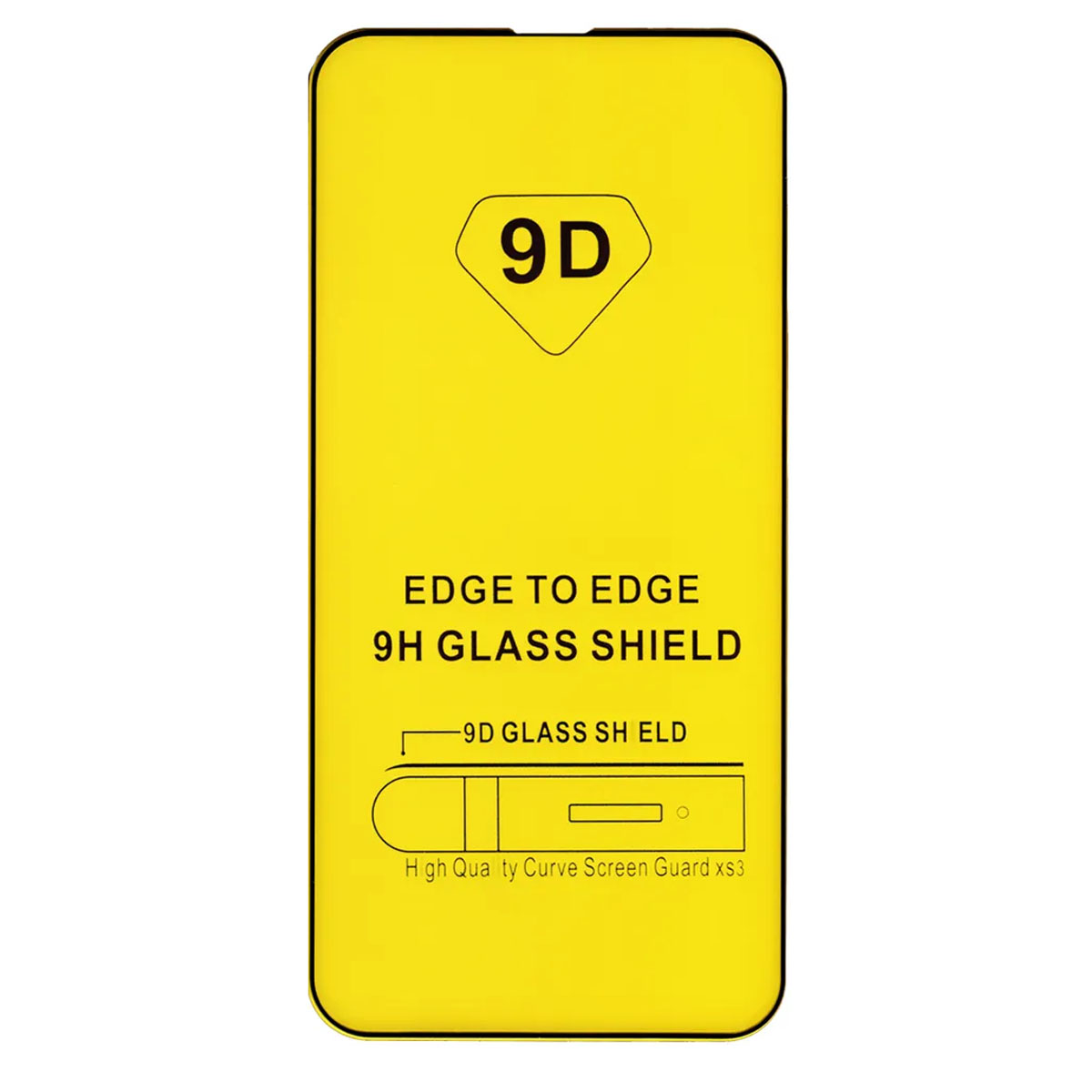 Защитное стекло 9D для APPLE iPhone 13 (6.1"), iPhone 13 Pro (6.1"), iPhone 14 (6.1"), цвет окантовки черный