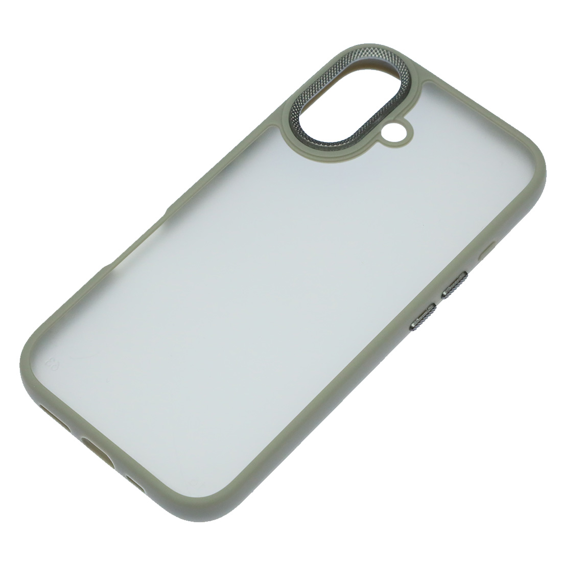 Чехол накладка для APPLE iPhone 16 (6.1"), силикон, пластик, цвет серый