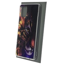 Чехол накладка для SAMSUNG Galaxy A51 (SM-A515), силикон, рисунок Злой тигр