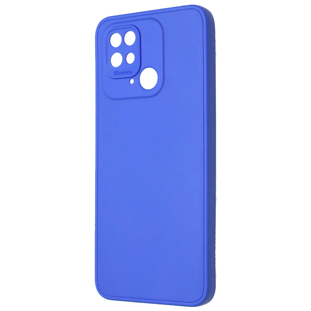 Чехол накладка для XIAOMI Redmi 10C, POCO C40, защита камеры, силикон, цвет синий