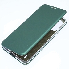 Чехол книжка STYLISH для ITEL A49, экокожа, визитница, цвет темно зеленый