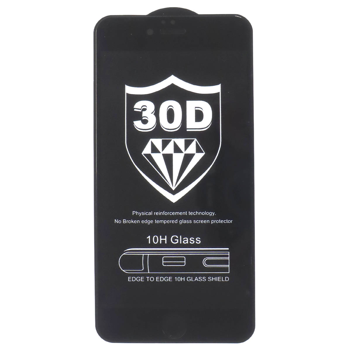 Защитное стекло 30D для APPLE iPhone 6 Plus, iPhone 6G Plus, iPhone 6S Plus, матовое, цвет черный
