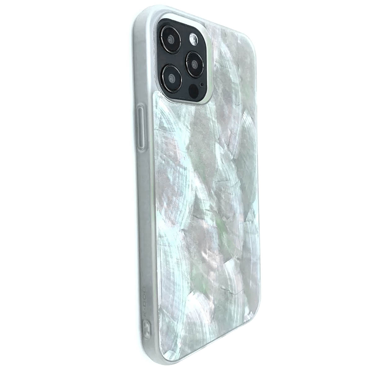 Чехол накладка K-DOO для APPLE iPhone 12 Pro Max, силикон, рисунок seashel, цвет перламутрово белый