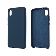 Чехол накладка Silicon Cover для XIAOMI Redmi 7A, силикон, бархат, цвет темно синий. Чехол накладка Silicon Cover для XIAOMI Redmi 7A, силикон, бархат, цвет темно синий.