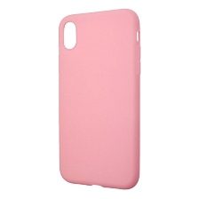 Чехол накладка GPS для APPLE iPhone XR, силикон, матовый, цвет розовый