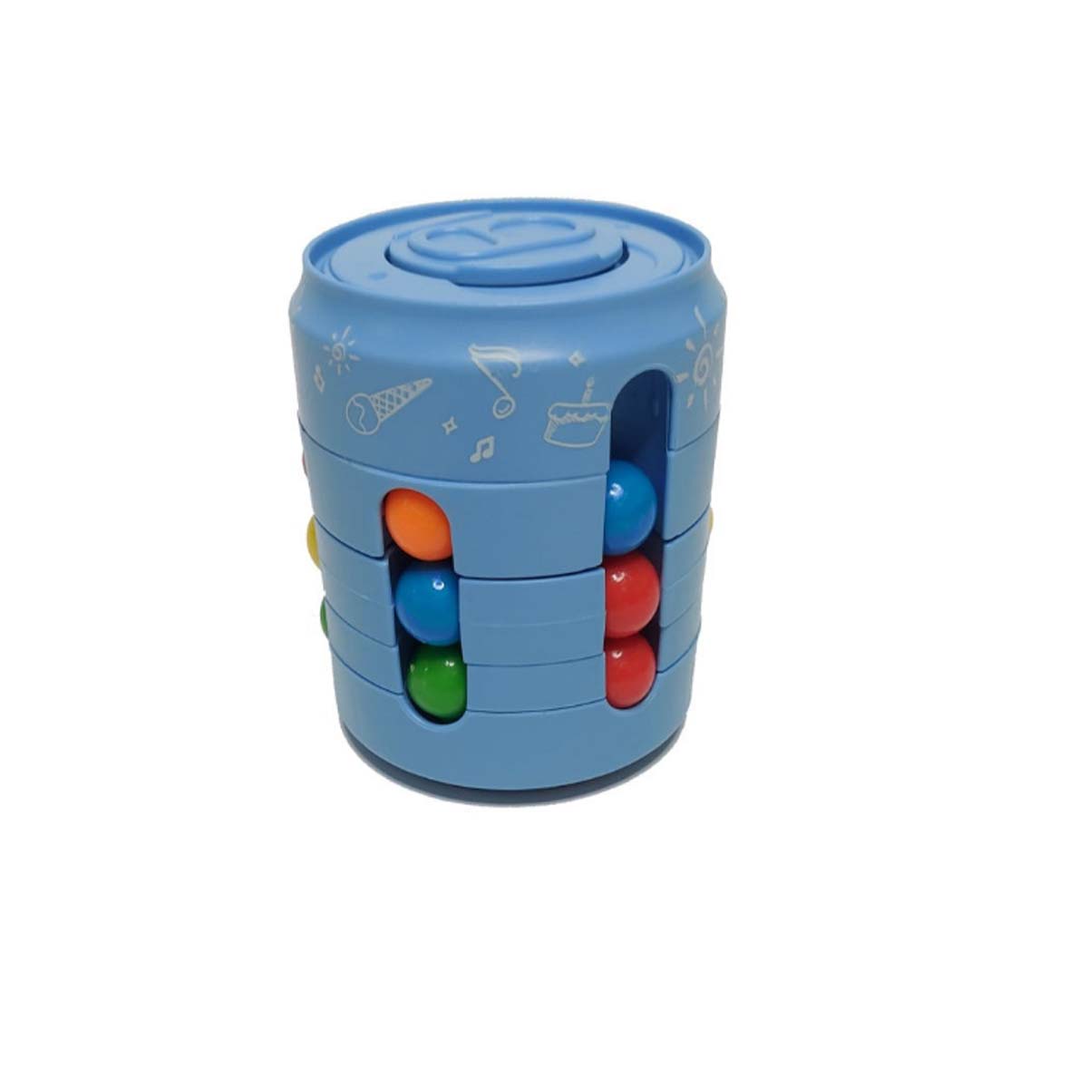 Головоломка банка спиннер Cans spinner Cube, цвет светло синий