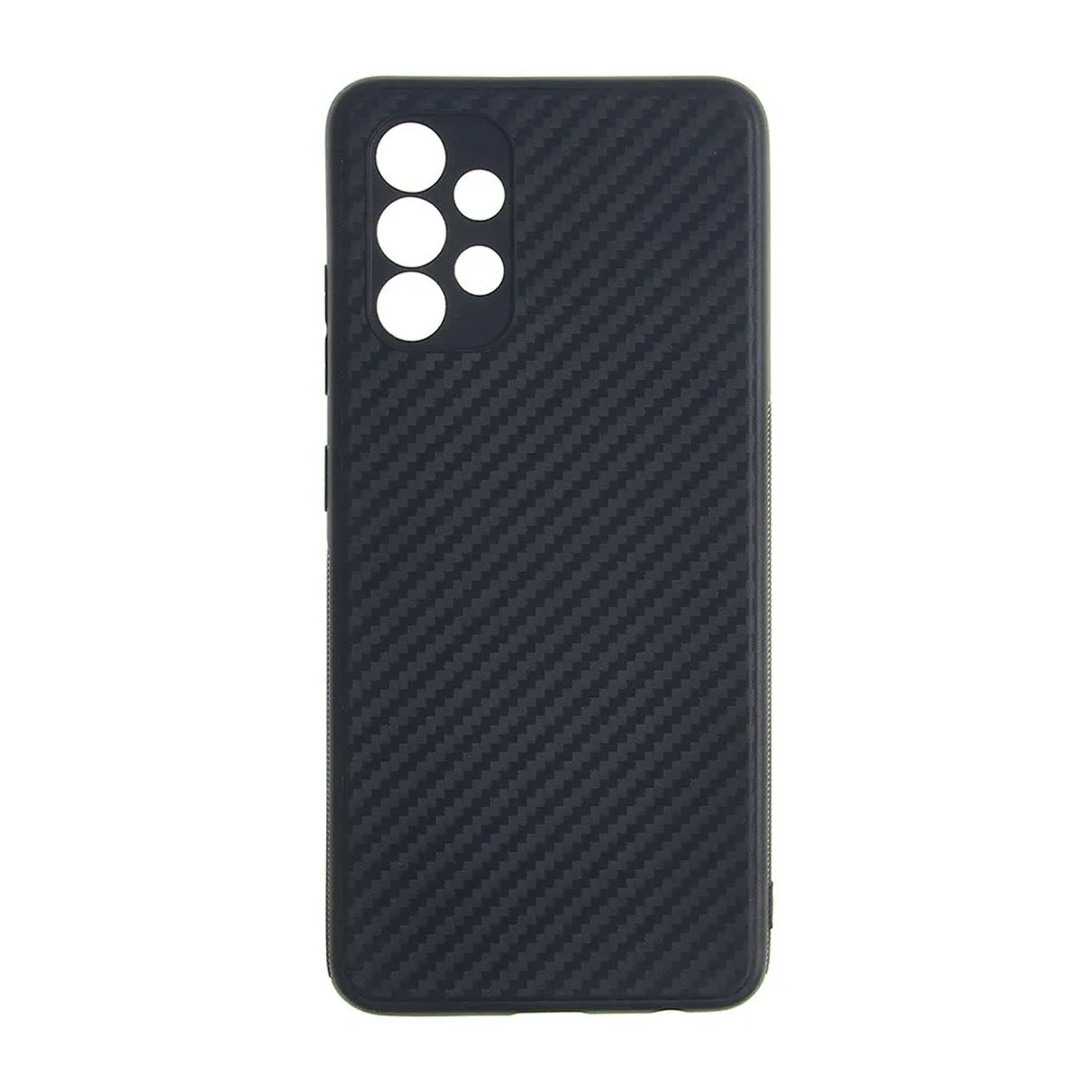Чехол накладка для SAMSUNG Galaxy A32 4G (SM-A325F), силикон, карбон, цвет черный