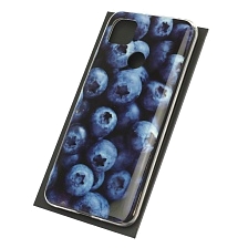 Чехол накладка для XIAOMI Redmi 9C, Redmi 10A, силикон, рисунок Черника