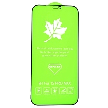 Защитное стекло 20D для APPLE iPhone 12 Pro MAX (6.7"), цвет окантовки черный