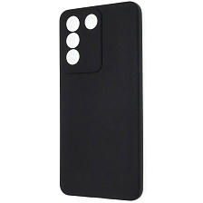 Чехол накладка SOFT TOUCH для VIVO V27E, защита камеры, силикон, матовый, цвет черный