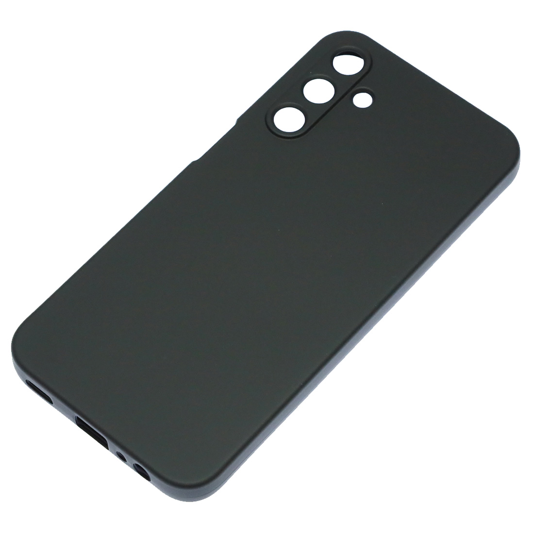 Чехол накладка NANO для SAMSUNG Galaxy A15, защита камеры, силикон, бархат, цвет черный