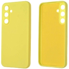 Чехол накладка NANO для SAMSUNG Galaxy A55 5G, защита камеры, силикон, бархат, цвет желтый