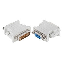 Адаптер, переходник, конвертер H09 DVI-D(Dual Link) - VGA, цвет белый Адаптер, переходник, конвертер H09 DVI-D(Dual Link) - VGA, цвет белый