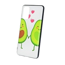 Чехол накладка для SAMSUNG Galaxy S20 (SM-G980), силикон, рисунок Авокадо Любовь.