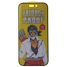 Защитное стекло Антишпион PRIVACY PROOF для APPLE iPhone 14 Pro (6.1"), с сеточкой на динамике, цвет окантовки черный Защитное стекло Антишпион PRIVACY PROOF для APPLE iPhone 14 Pro (6.1"), с сеточкой на динамике, цвет окантовки черный