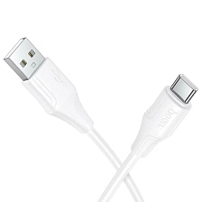 Кабель HOCO X124 Bien USB на Type C, 3A, длина 1 метр, цвет белый