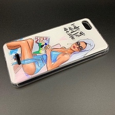 Чехол накладка для XIAOMI REDMI 6A, силикон, рисунок VOGUE Wake up and be awesome.