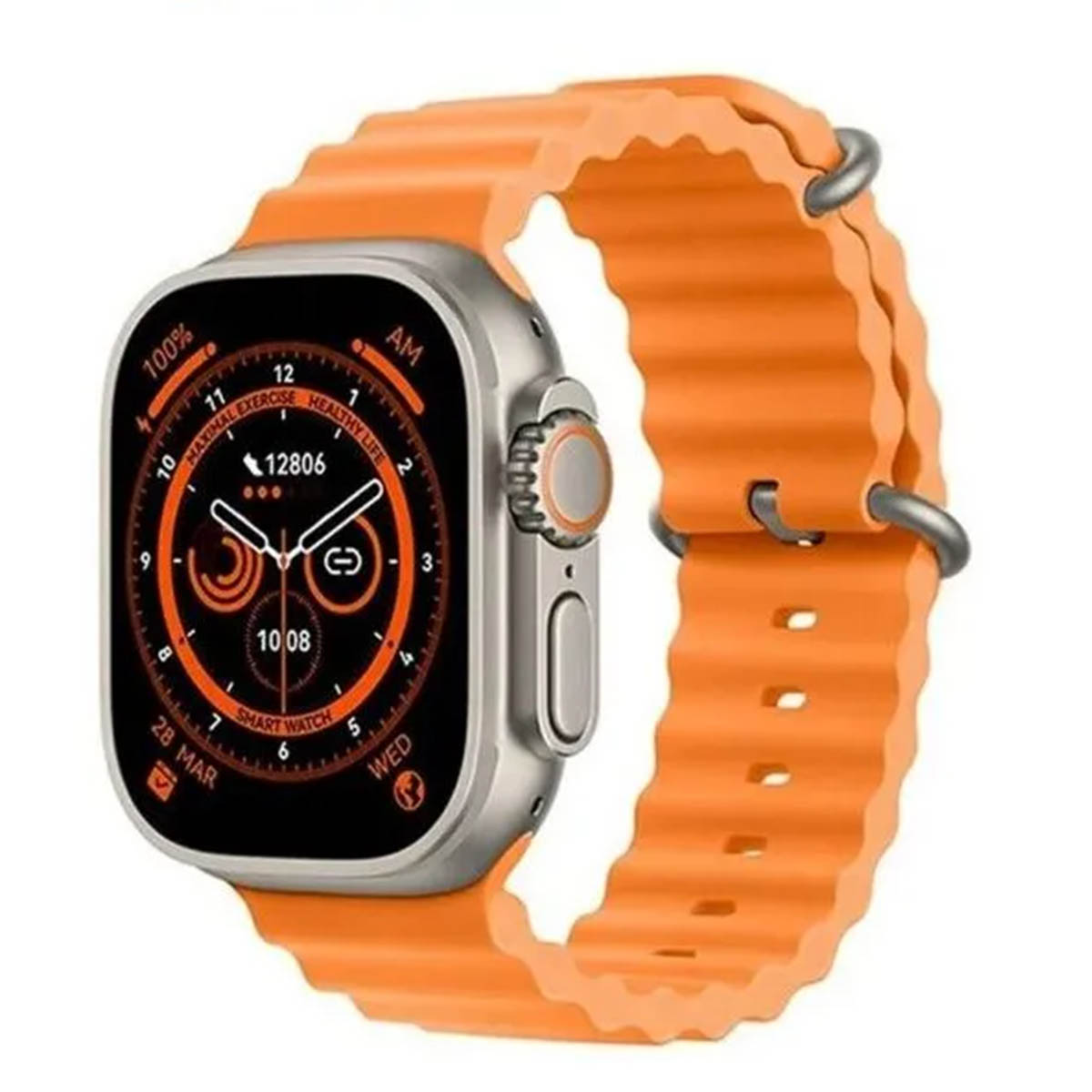 Смарт часы Smart Watch W&O X8 Plus Ultra, 49 mm, цвет золотистый (распродажа -50%)