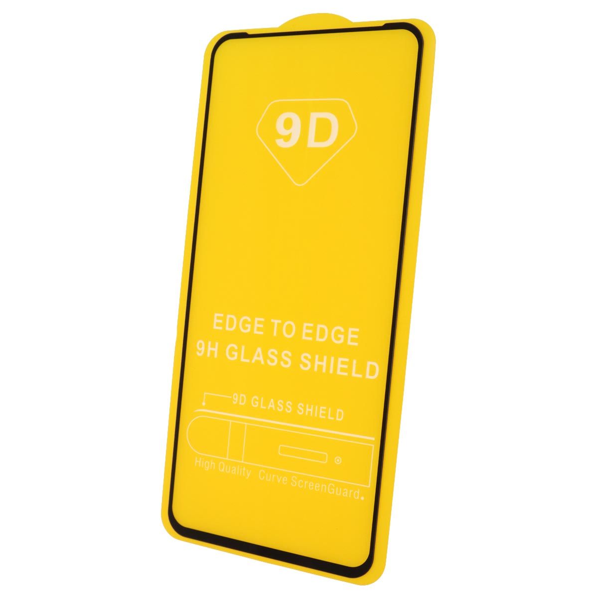 Защитное стекло 9D для Realme 6, цвет окантовки черный