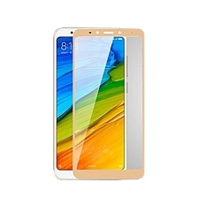 Защитное стекло 2D для Xiaomi Mi 5S Plus в техпаке, цвет золото.