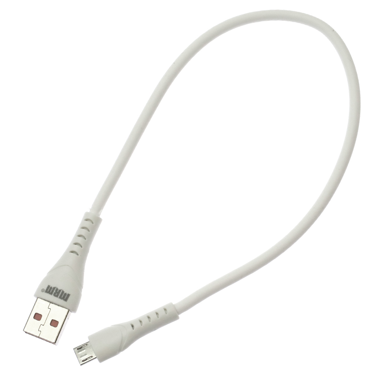 Кабель MRM G04 Micro USB, 3.1A, длина 30 см, цвет белый