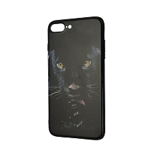 Чехол накладка для APPLE iPhone 7 Plus, силикон, пластик, рисунок Пантера. Чехол накладка для APPLE iPhone 7 Plus, силикон, пластик, рисунок Пантера.