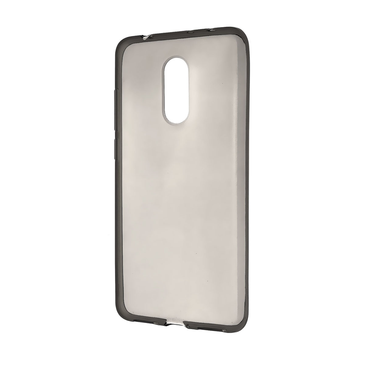 Чехол накладка для XIAOMI Redmi 5, силикон, цвет темно прозрачный.