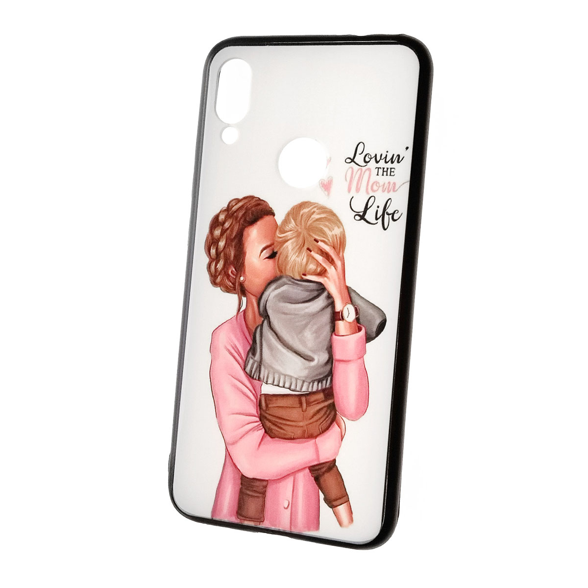 Чехол накладка для XIAOMI Redmi Note 7, Note 7 Pro, силикон, рисунок LOVIN THE MOM LOVE.