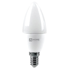 Светодиодная лампа IN HOME LED-СВЕЧА-VC, 8Вт, 4000K, цоколь E14