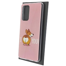 Чехол накладка для SAMSUNG Galaxy A52 (SM-A525F), силикон, рисунок I love you