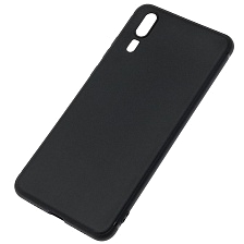 Чехол накладка для HUAWEI P20, силикон, цвет черный