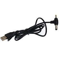 Кабель USB - штекер, разъемы (5.5*2.5 мм, 4.0*1.7 мм), длина 1м, цвет черный