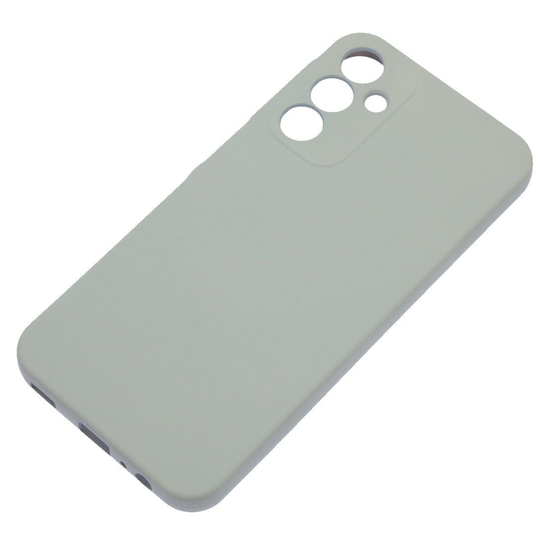 Чехол накладка Silicon Cover для SAMSUNG Galaxy A15, защита камеры, силикон, бархат, цвет серый