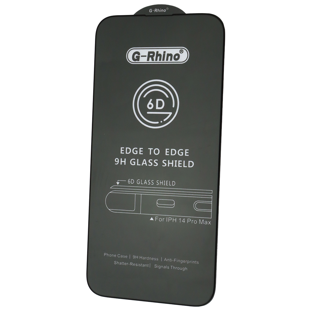 Защитное стекло 6D G-Rhino для APPLE iPhone 14 Pro Max (6.7), цвет окантовки черный