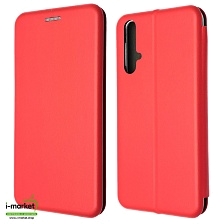 Чехол книжка STYLISH для HUAWEI Honor 20 (YAL-L21), Nova 5T, экокожа, визитница, цвет красный
