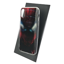 Чехол накладка для APPLE iPhone X, iPhone XS, силикон, рисунок Человек паук