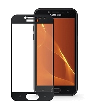 Защитное стекло "SC" 5D FULL GLUE для SAMSUNG Galaxy J4 2018 (SM-J400), цвет канта чёрный.