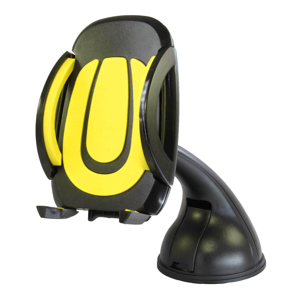 Автомобильный держатель для телефона ОРБИТА AV-71, крепление на присоске, цвет черно желтый