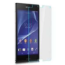 Защитное стекло "LP" для Sony Z3 Tempered Glass 0,33 мм 9H (прозрачное/ударопрочное).