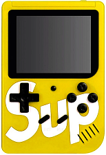 Портативная игровая приставка SUP GAME BOX PLUS 500 игр в 1, цвет желтый (распродажа -50%)