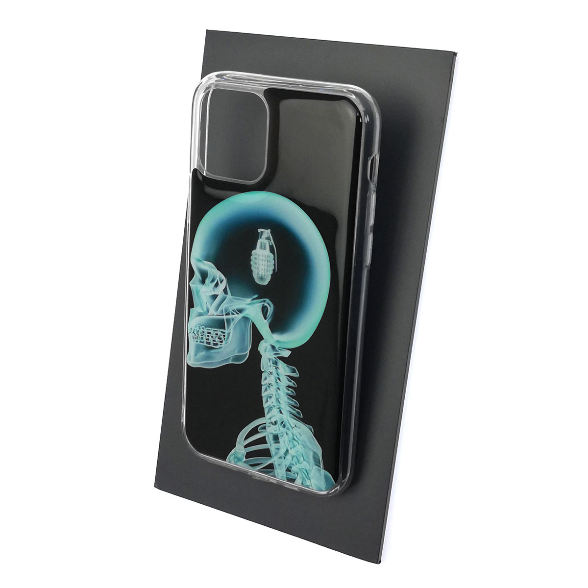 Чехол накладка для APPLE iPhone 11 Pro, силикон, глянцевый, рисунок Скелет рентген