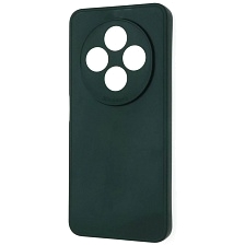 Чехол накладка для XIAOMI Redmi 14C, POCO C75, защита камеры, силикон, цвет темно зеленый