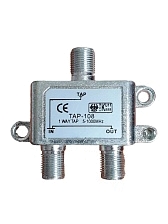 Антенный ответвитель (разветвитель) ТВ сигнала на 1 отвода 5-1000 MHz IN-TAP 8dB, затухание 8дБ