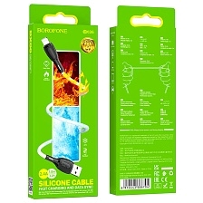 Кабель BOROFONE BX86 Advantage Lightning 8 pin, 2.4A, длина 1 метр, цвет черный