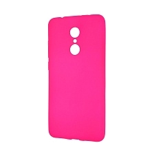 Чехол накладка Fashion Case для XIAOMI Redmi 5, силикон, цвет розовый.