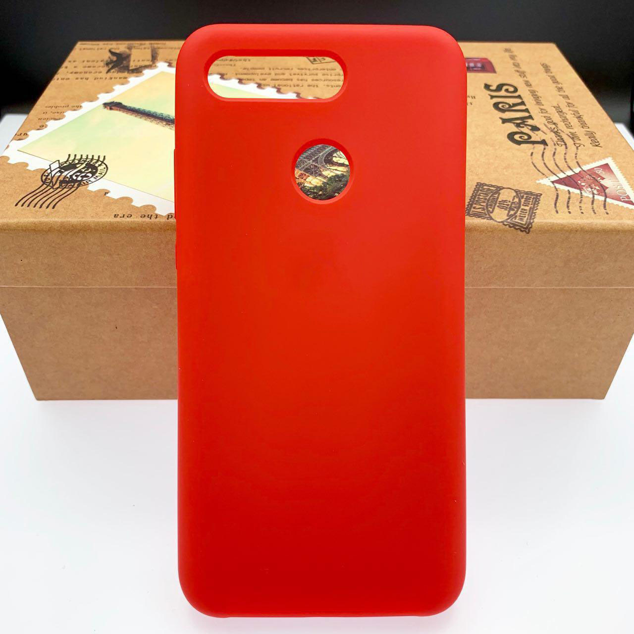 Чехол накладка Silicon Cover для HUAWEI Honor V20, View 20, силикон, бархат, цвет красный