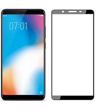 Стекло защитное "4D/5D" для Vivo Y71 в техпаке, цвет черный.